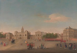Uitzicht op Horse Guards en Whitehall door Unbekannt Unbekannt